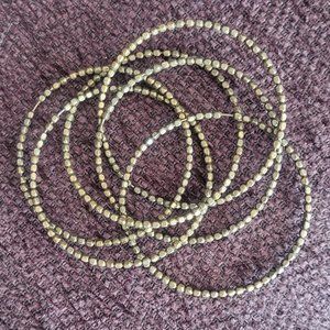 Bead Bangle Bracelet Set